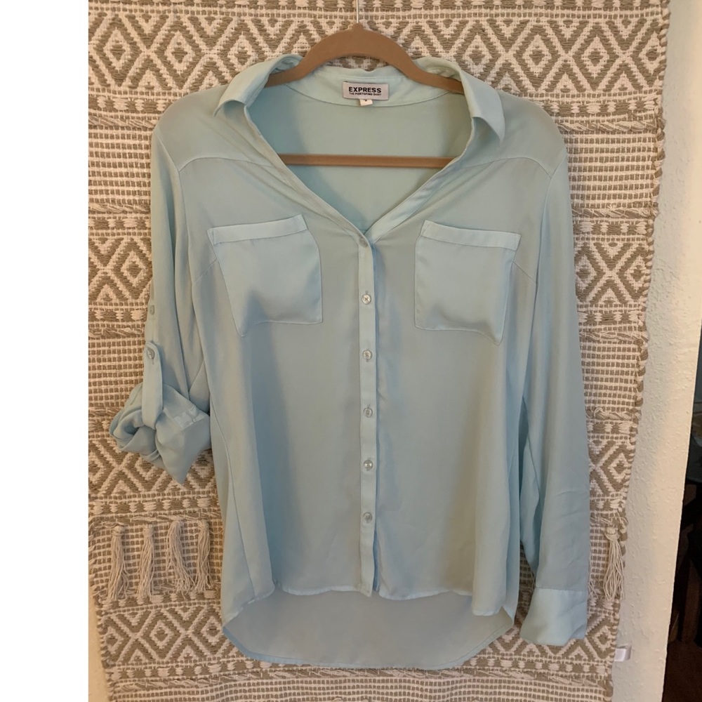 Express Portofino Button Down Blouse